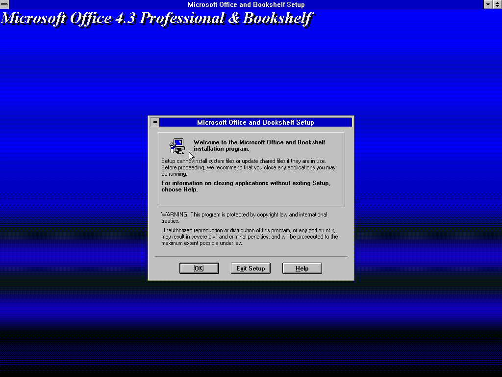 WinWorld: Microsoft Office 4.3
