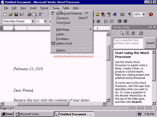 microsoft works 4.5 oem