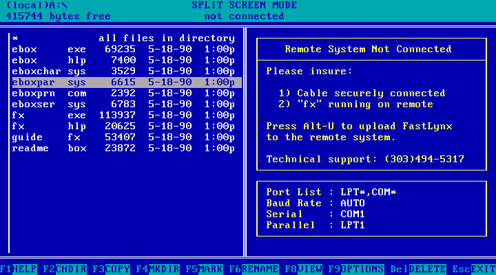 FastLynx 1.1 - Split Screen