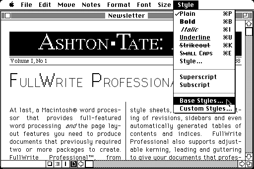 FullWrite Professional 1.0 - Edit 2
