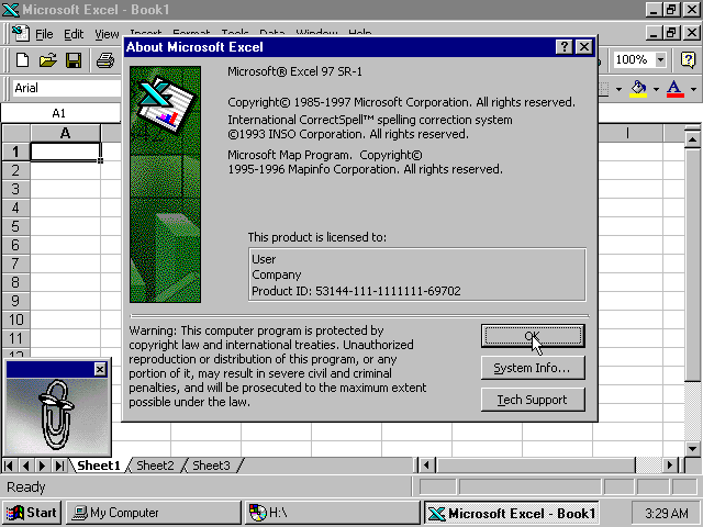 WinWorld: Microsoft Excel 97/98 ()