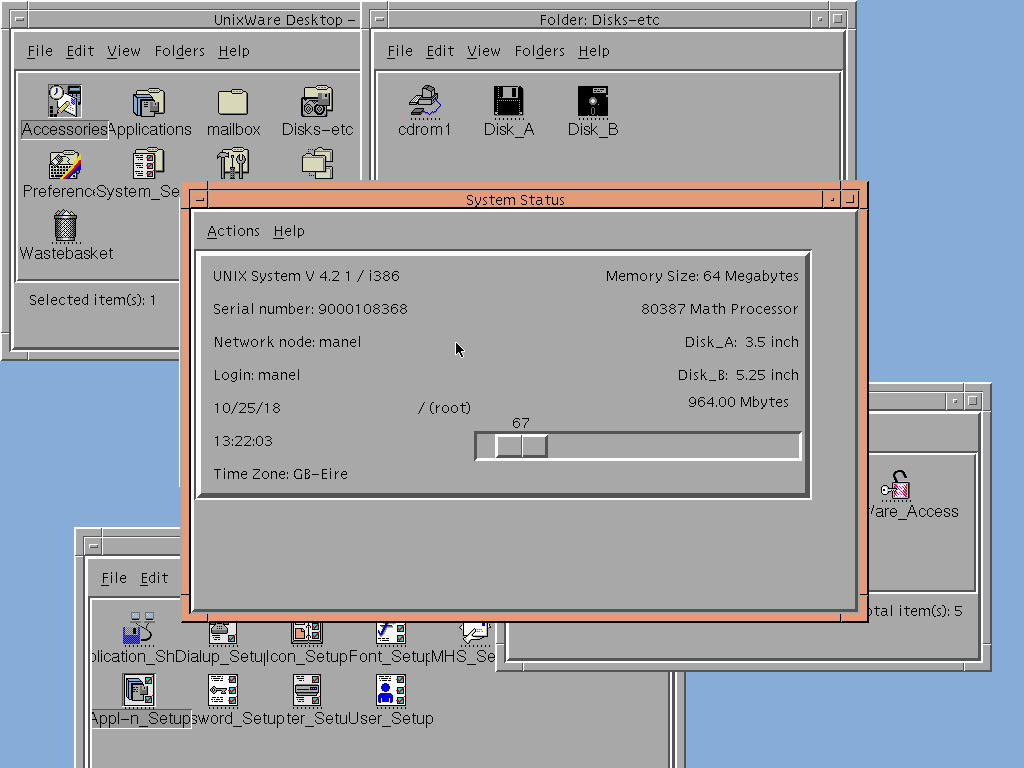 Univel UnixWare 1.0 - Desktop