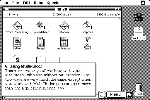 Apple Tour of Macintosh Plus - Desktop