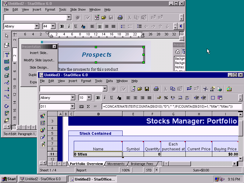 WinWorld: StarOffice 6.0