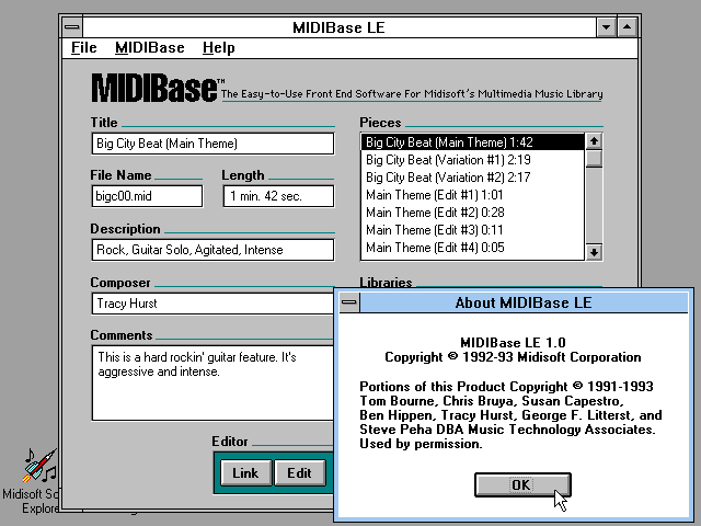 Midisoft Sound Explorer for Windows - MIDIBase