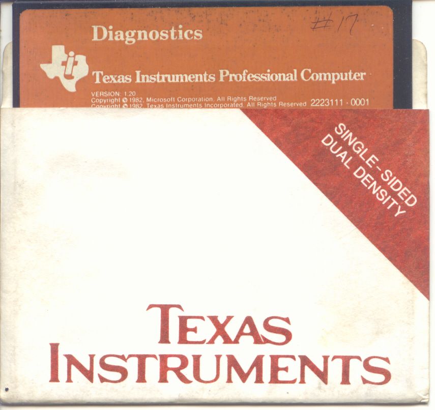 Diagnostics for the Texas Instruments Professional Computer