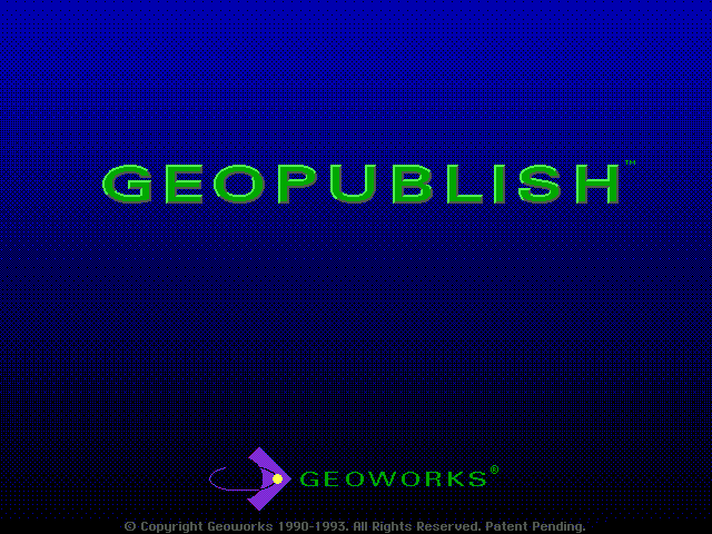 GeoPublish 2.01 - Splash