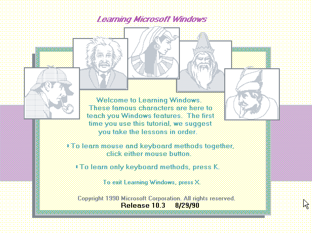 Microsoft Windows Productivity Pack 3.0 - Menu