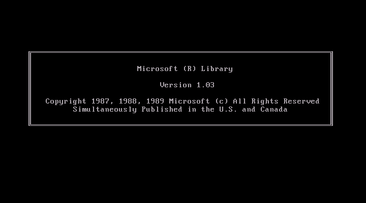 Microsoft Programmers Library 1.1 - Splash