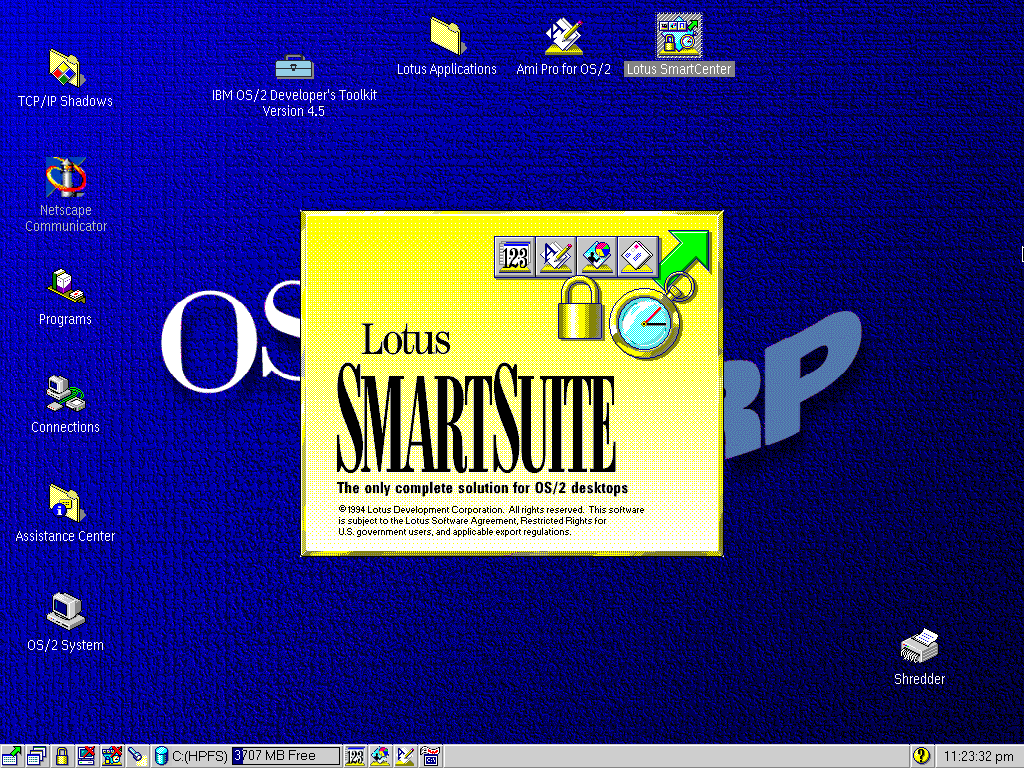 Lotus SmartSuite 1.1 for OS2 - SmartCenter
