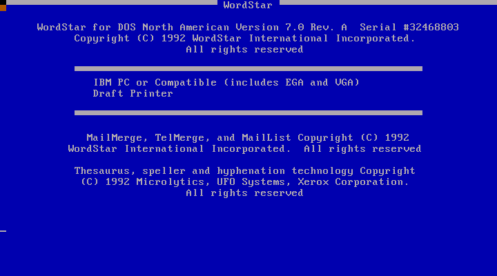 wordstar ms dos download wordstar ms dos download