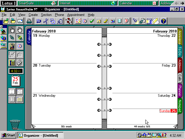 Lotus SmartSuite 97 - Organizer