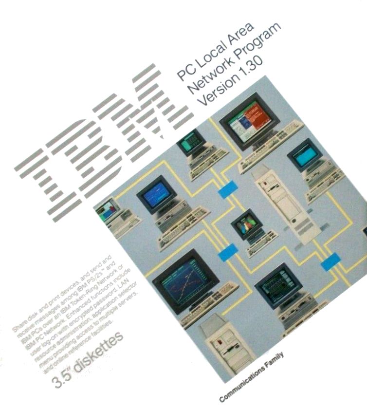 IBM PC Local Area Network Program version 1.30 - Box Art