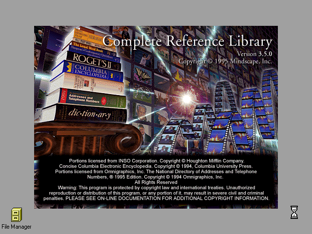 Mindscape Complete Reference Library 3.5.0 - Splash