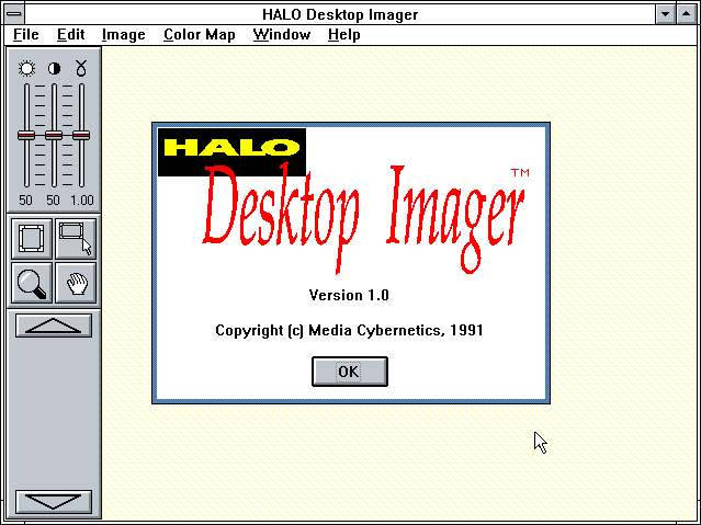 HALO Desktop Imager 1.0 - About