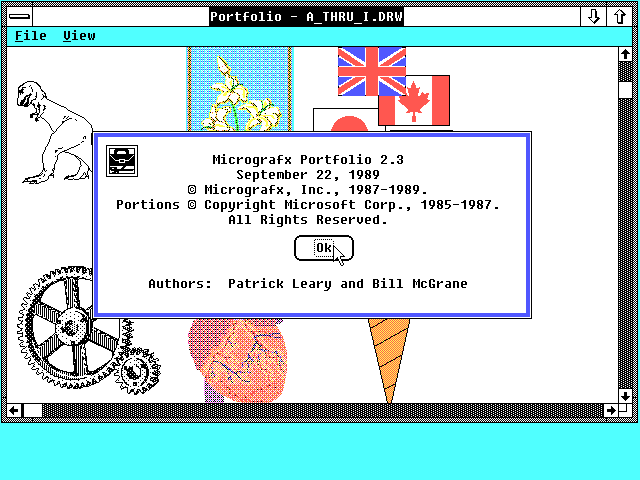 Micrografx Portfolio 2.3 - About
