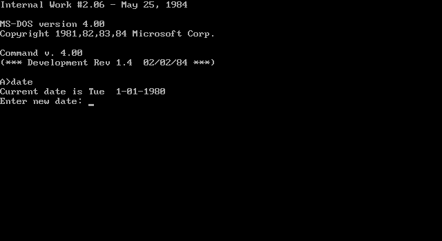 Multitasking MS-DOS 4.00 - Boot
