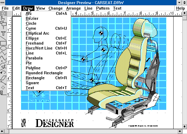 Micrografx Designer 3.1 PREVIEW for OS2 - Edit