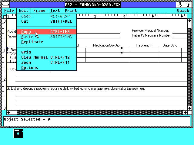 FormWorx 1.12 for Windows - Edit