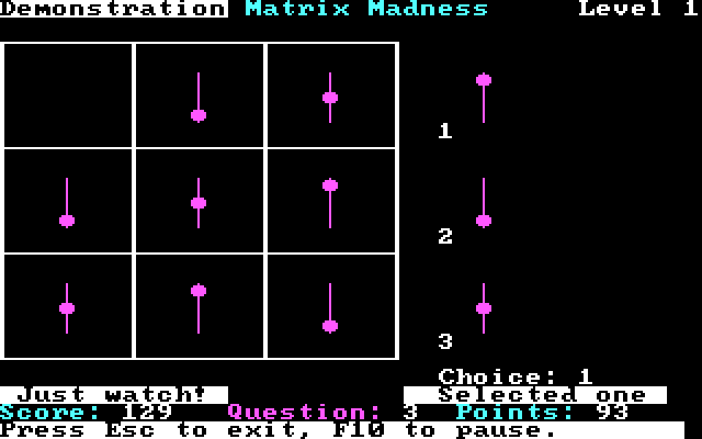 IBM Matrix Madness - Game