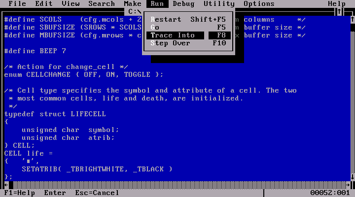 Microsoft QuickC 2.51 for DOS - Edit