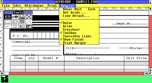 Acerform 1.01 - Edit