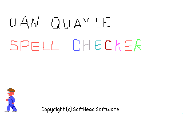 Dan Quayle Spell Checker 1.0 - Splash