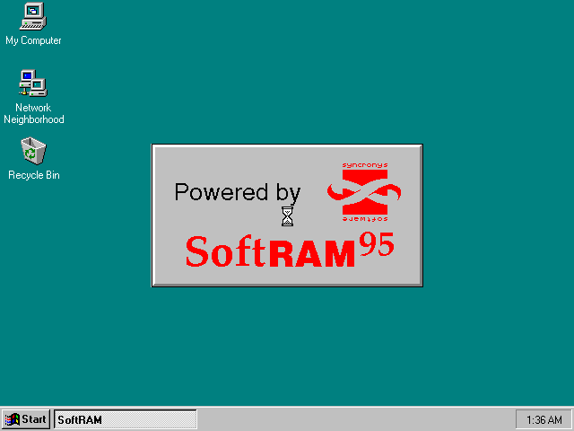 SoftRAM 95 - Splash