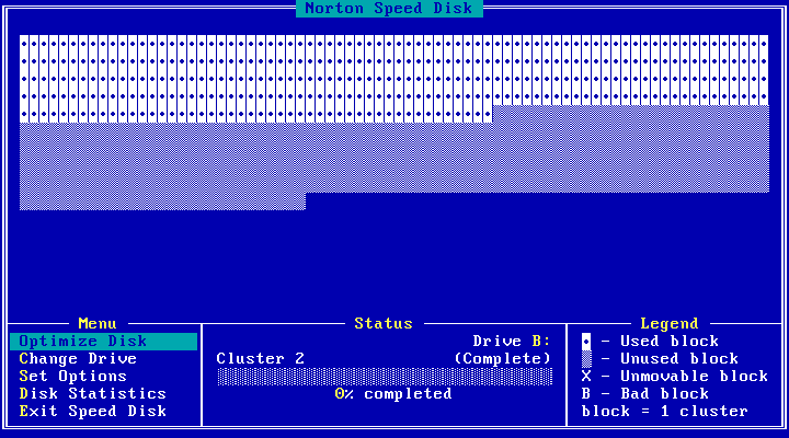 Norton Utilities 4.5 - Speed Disk