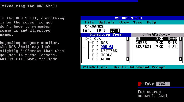 Microsoft Learning DOS 3.0 - Lesson