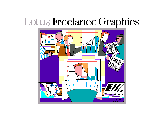 Freelance Graphics 4.0 for DOS - Splash