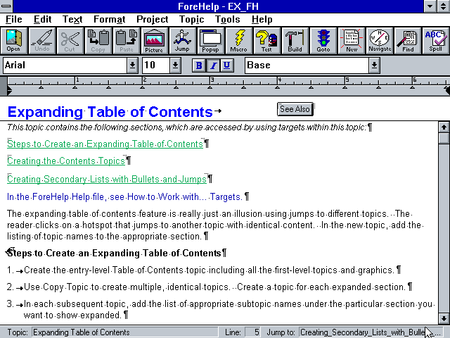 ForeHelp 2.11 - Edit