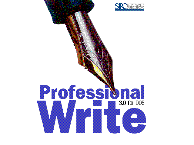 Professional Write 3.0 - Splash