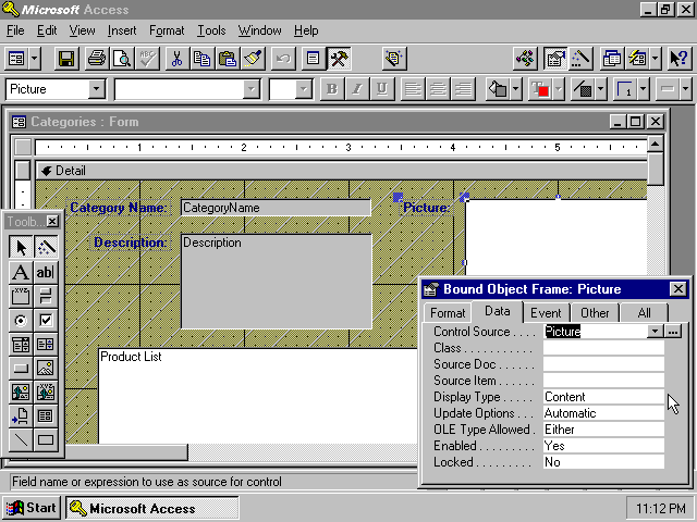 WinWorld: Microsoft Access 95 (7.0)