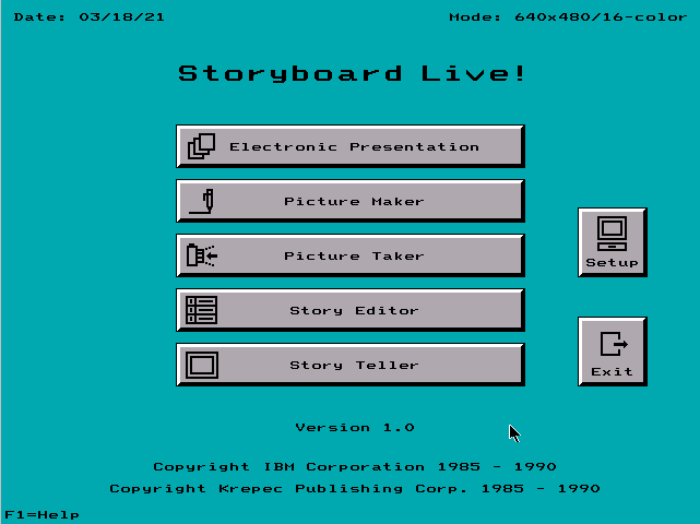 IBM Storyboard Live 1.0 - Menu