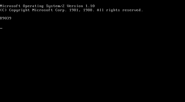 MS OS2 SDK 1.1 - Boot