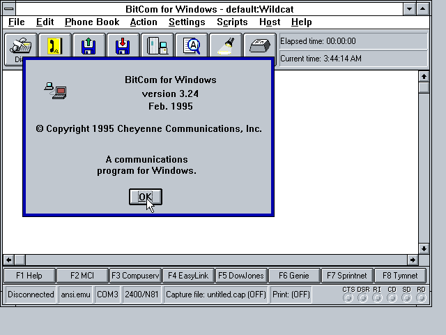 WinWorld: Screenshots for BitWare 3.x