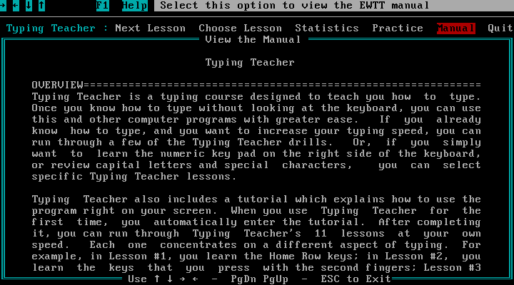 WinWorld: Easy Working Typing Teacher 1.3