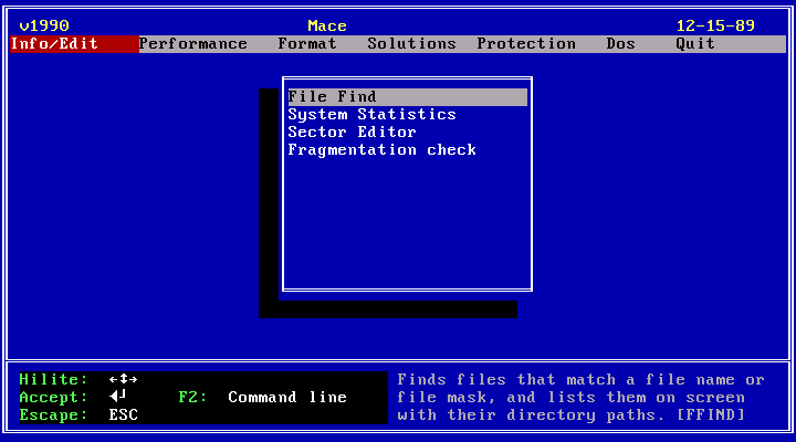 Mace Software Interface WinWorld: Mace Utilities v1990