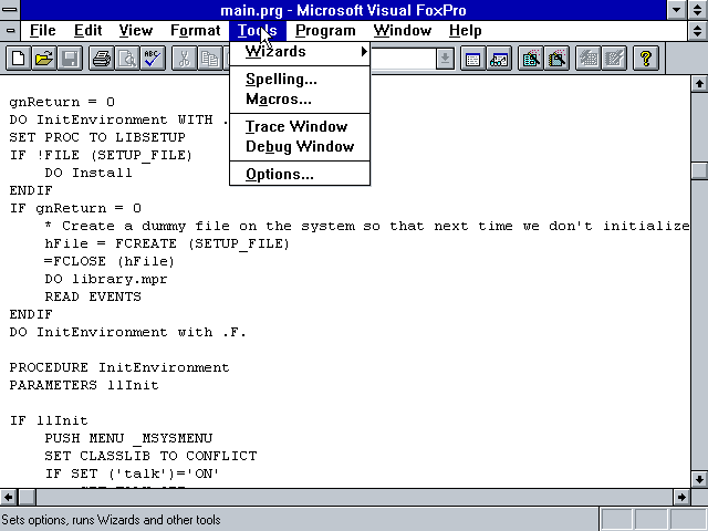 WinWorld: FoxPro 3.0