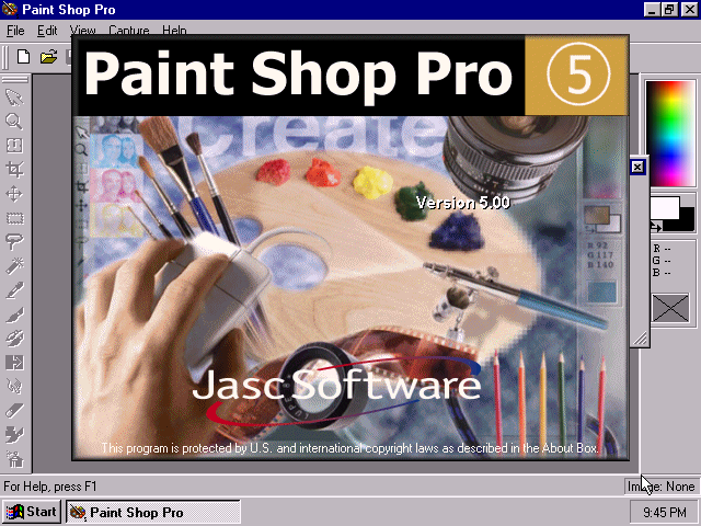 WinWorld: Paint Shop Pro 5.x