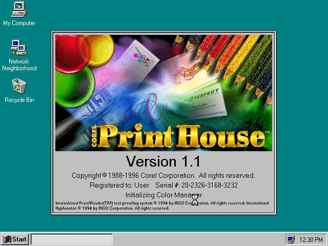 Corel Print House 1.1