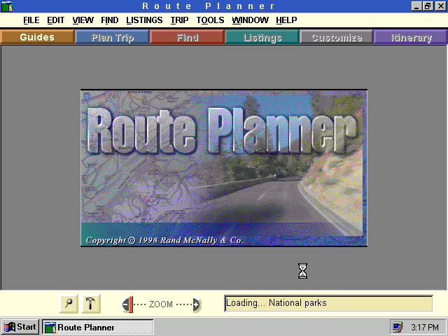 WinWorld: Rand McNally Route Planner 1.1