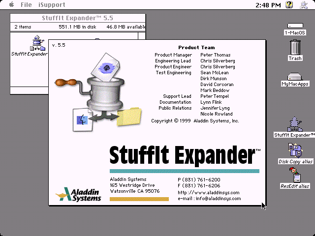 WinWorld: Stuffit Expander 5.5