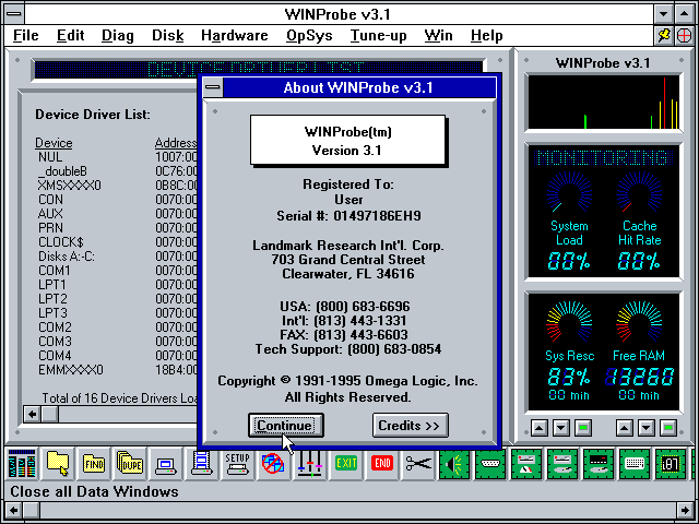 WinWorld: WINProbe 3.1