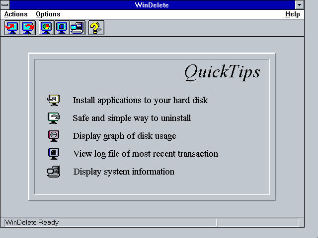 WinWorld: WinDelete 1.0a