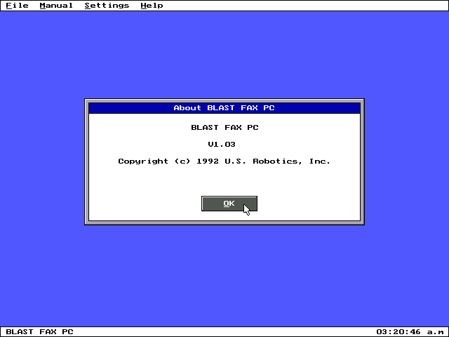 Blast Fax 1.03 - About