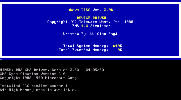 Above DISC 2.0b - Splash