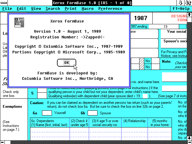 WinWorld Xerox FormBase 1 x winworld-xerox-formbase-1-x