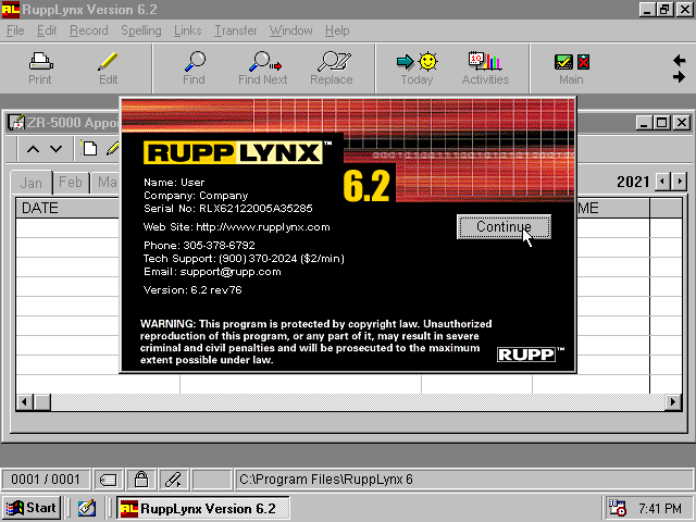 RuppLynx 6.2 - About